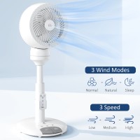 HOMCOM 28 Ventilatore a colonna da pollici con telecomando - Bianco