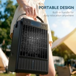 HOMCOM Personal Air Cooler | 4-in-1 Mist Fan, 1.5L, LED