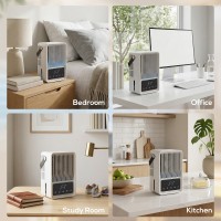 HOMCOM Personal Air Cooler | 4-in-1 Mist Fan, 550ml, LED