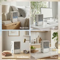 HOMCOM Personal Air Cooler | Mist Fan, 550ml, Aroma, LED