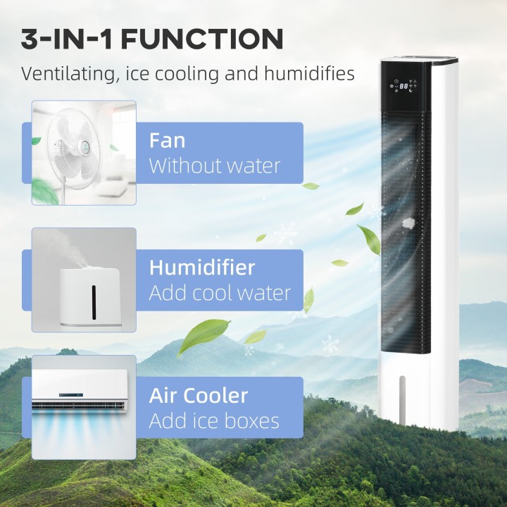 HOMCOM 6L Portable Evaporative Air Cooler