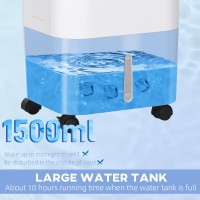 HOMCOM 15L Raffreddatore d'aria evaporativo con telecomando