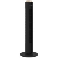 Ventilatore a torre HOMCOM con controllo tramite app WiFi, ventilatore da pavimento con 3 Velocità 4 Modalità, 12 Timer ore e lu