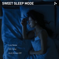 HOMCOM Tre-tilstand gulvventilator, med insektsprayboks og LED-panel - Sort