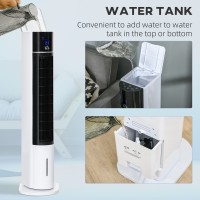 HOMCOM 3L Evaporative Air Cooler | Portable Swamp Cooler