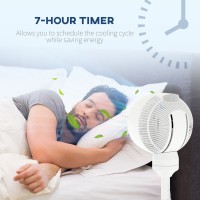 HOMCOM 28 Ventilateur sur pied avec télécommande de pouces - Blanc