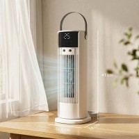 Ventilatore a torre HOMCOM per camera da letto, 16 Ventilatore da tavolo a nebulizzazione da pollici con motore DC, 3 Velocità, 