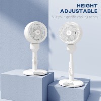HOMCOM 28 Inch Staande Ventilator met Afstandsbediening - Wit