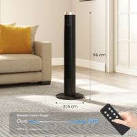 Ventilatore a torre HOMCOM con controllo tramite app WiFi, ventilatore da pavimento con 3 Velocità 4 Modalità, 12 Timer ore e lu