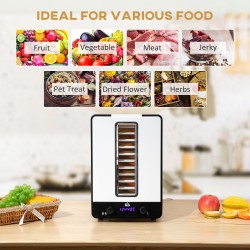 HOMCOM 11-Lade voedseldroger, 40-70℃ Temperatuur en timer