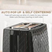 Bollitore HOMCOM & 2-Set Tostapane a Fette | Spegnimento Automatico — Nero