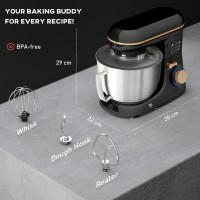 HOMCOM 1300W Planetaria da cucina, con accessori - Nero