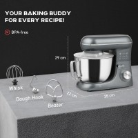 HOMCOM 1300W Küchenstandmixer, mit Zubehör - Silber