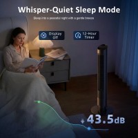 HOMCOM Slimme WiFi Torenventilator 101.8cm | Afstandsbediening, 6 Snelheden