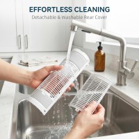 HOMCOM Torenventilator voor Slaapkamer, 16 Inch Mist Bureauventilator met DC-motor, 3 Snelheden, 90° Oscillatie, 10H Timer, voor