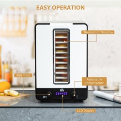HOMCOM 11-Bakke Food Dehydrator, 40-70℃ Temperatur og timer