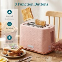 Bollitore HOMCOM & 2-Set Tostapane a Fette | Spegnimento Automatico — Rosa Chiaro