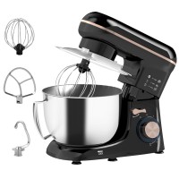 HOMCOM 1300W Planetaria da cucina, con accessori - Nero