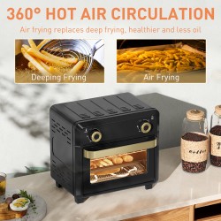 HOMCOM 10L Air Fryer Oven & Mini Oven | Grill, Roast, 1000W