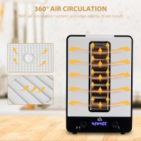 HOMCOM 11-Disidratatore alimentare a vassoi, 40-70℃ Temperatura e timer