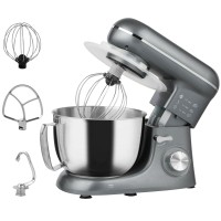HOMCOM 1300W Planetaria da cucina, con accessori - Argento