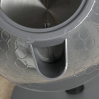 HOMCOM Bouilloire & 2-Ensemble Grille-pain à Tranches | Arrêt Automatique — Gris
