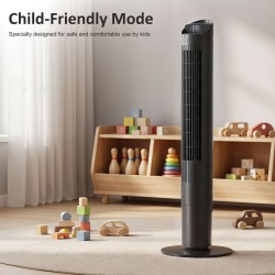 HOMCOM Smart WiFi Tower Fan 101.8cm | Remote, 6 Speeds