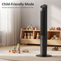 Ventilador de torre inteligente HOMCOM con WiFi 101.8cm | Mando a distancia, 6 Velocidades