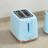 HOMCOM Kettle & 2-Slice Toaster Set | Auto Shut-Off — Light Blue