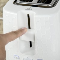 Bollitore HOMCOM & 2-Set Tostapane a Fette | Spegnimento Automatico — Bianco