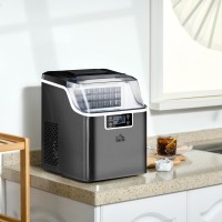 HOMCOM 3.2L Compacte ijsmachine | LCD-scherm — Zwart