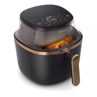 Serie Philips 3000 NA322-00 Freidora de aire con ventana – Negro, 4.2L