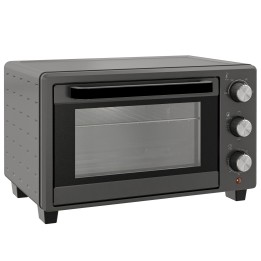 HOMCOM 21L Mini Countertop Oven | Dual Tier, Timer — Grey