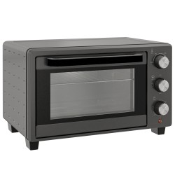HOMCOM 21L Mini Countertop Oven | Dual Tier, Timer — Grey