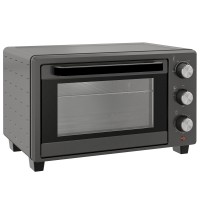 HOMCOM 21L Mini Countertop Oven | Dual Tier, Timer — Grey