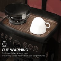 HOMCOM 15-Bar kaffemaskine | Kværn, damper — Sort