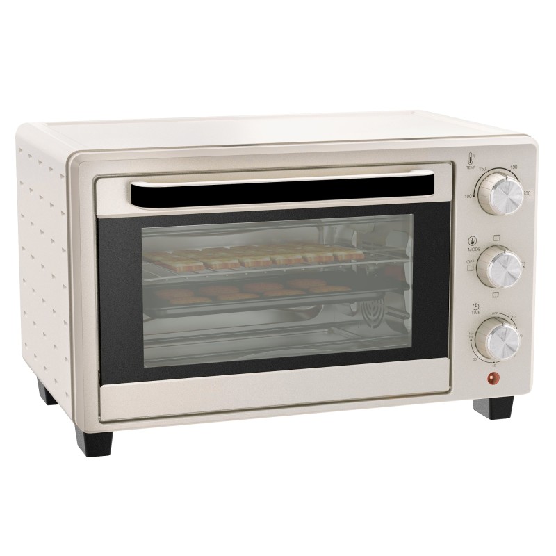 HOMCOM 21L Mini Bordovn | To niveauer, Timer — Hvid