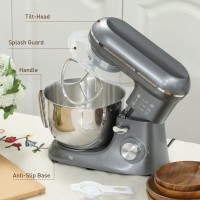 HOMCOM 1300W Köksstativmixer, med tillbehör - Silver