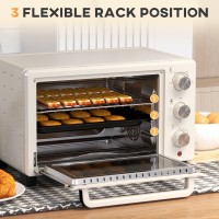 HOMCOM 21L Mini Bordovn | To niveauer, Timer — Hvid