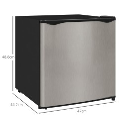 HOMCOM 35L Mini Vriezer, -24℃ tot -14℃ Temperatuur - Zilverkleurig