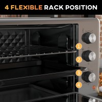 HOMCOM 30L Mini Electric Oven | 60–230°C, Timer — Silver