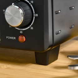 HOMCOM 21L Mini Bordovn | To niveauer, Timer — Sort
