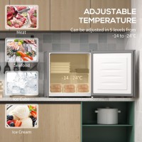 HOMCOM 35L Mini Fryser, -24℃ til -14℃ Temperatur - Grå