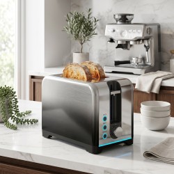 HOMCOM 2-Slice Toaster | 7 Browning Levels, Reheat & Defrost