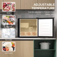 HOMCOM 35L Mini Pakastin, -24℃ ja -14℃ Lämpötila - Hopeanvärinen