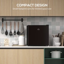 HOMCOM 35L Mini Freezer, -24℃ to -14℃ Temperature - Black