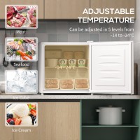 HOMCOM 35L Mini Freezer, -24℃ a -14℃ Temperatura - Bianco