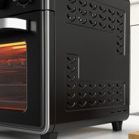 HOMCOM 20L Mini Convection Oven with Air Fry | 7-in-1 — Black