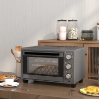 HOMCOM 21L Mini Four de Comptoir | Double Niveau, Minuteur — Gris