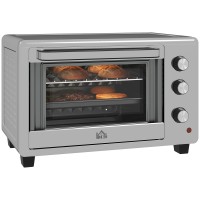 HOMCOM 30L Mini Electric Oven | 60–230°C, Timer — Silver